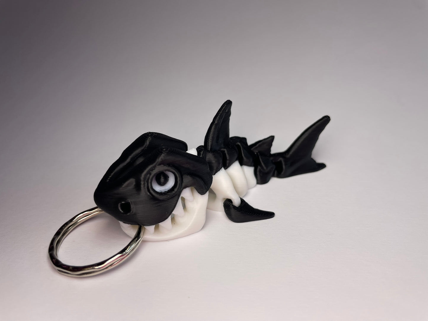 Black der Hai – 3D-gedruckter Schlüsselanhänger für Tier- und Meeresfans