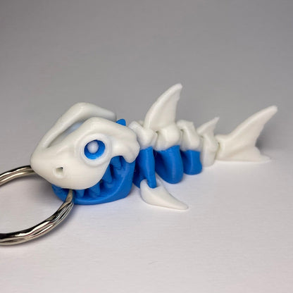 Dynamischer Flexi-Hai Schlüsselanhänger BlueBelly für Meerfans