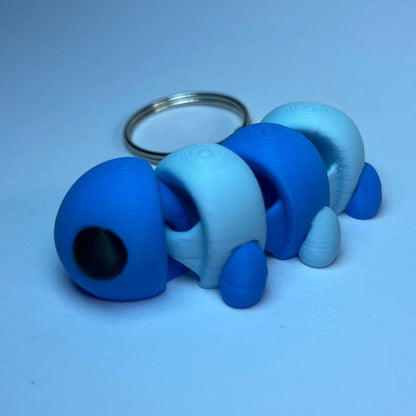 Detail Bluppy – bewegliche Raupenfigur als Schlüsselanhänger