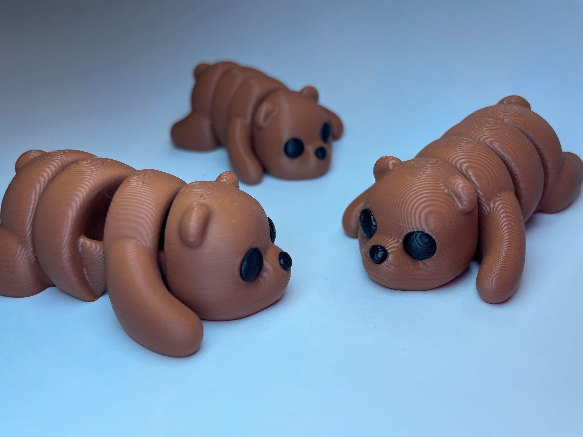 Niedlicher Flexi-Bär „Bruno“, 3D-gedruckt aus umweltfreundlichem PLA – dekorativ & als Geschenk geeignet.