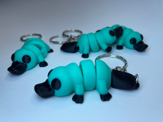Dexter – Flexi-Schnabeltier Schlüsselanhänger aus PLA, 3D-gedruckt