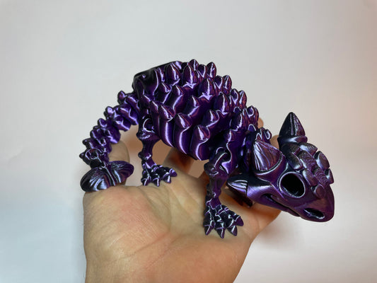 Ankylosaurus Flexi-Skelett – 3D-gedruckte Dinosaurierfigur aus PLA / Silk-Dual-Color