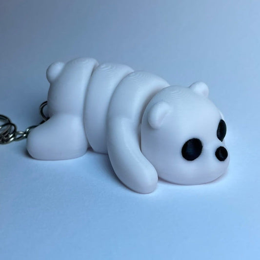 Frosty - Flexi-Eisbär Schlüsselanhänger aus PLA, 3D-gedruckt von 3DruckAS