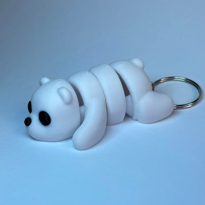 Frosty - Flexi-Eisbär Schlüsselanhänger aus PLA, 3D-gedruckt von 3DruckAS