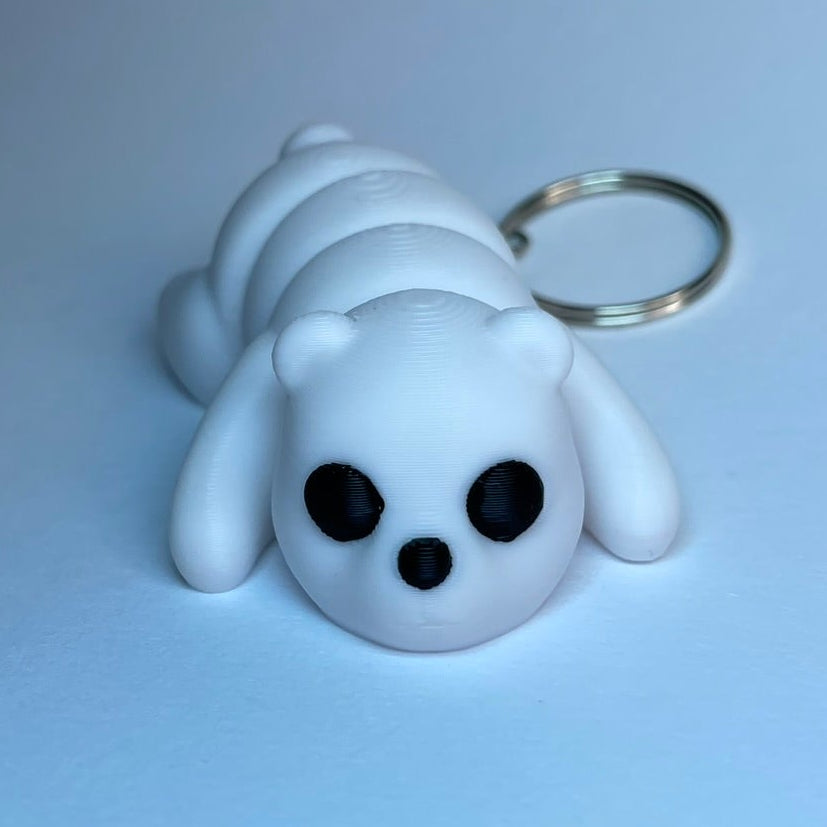 Frosty - Flexi-Eisbär Schlüsselanhänger aus PLA, 3D-gedruckt von 3DruckAS