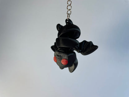 Flexibler Fledermaus Schlüsselanhänger Fernando – PLA Figur, 3DruckAS