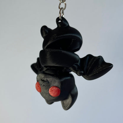 Flexibler Fledermaus Schlüsselanhänger Fernando – PLA Figur, 3DruckAS