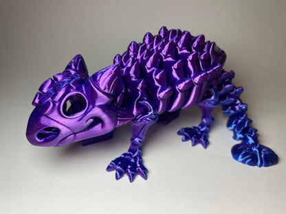 Ankylosaurus Flexi-Skelett – 3D-gedruckte Dinosaurierfigur aus PLA / Silk-Dual-Color