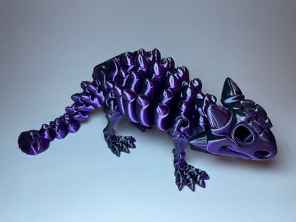Ankylosaurus Flexi-Skelett – 3D-gedruckte Dinosaurierfigur aus PLA / Silk-Dual-Color