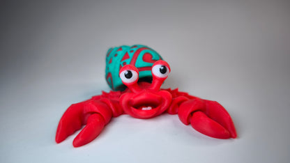 Flexi-Krabbe Kalli – 3D-gedruckte Figur aus PLA, beweglich & detailreich