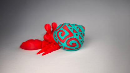 Flexi-Krabbe Kalli – 3D-gedruckte Figur aus PLA, beweglich & detailreich