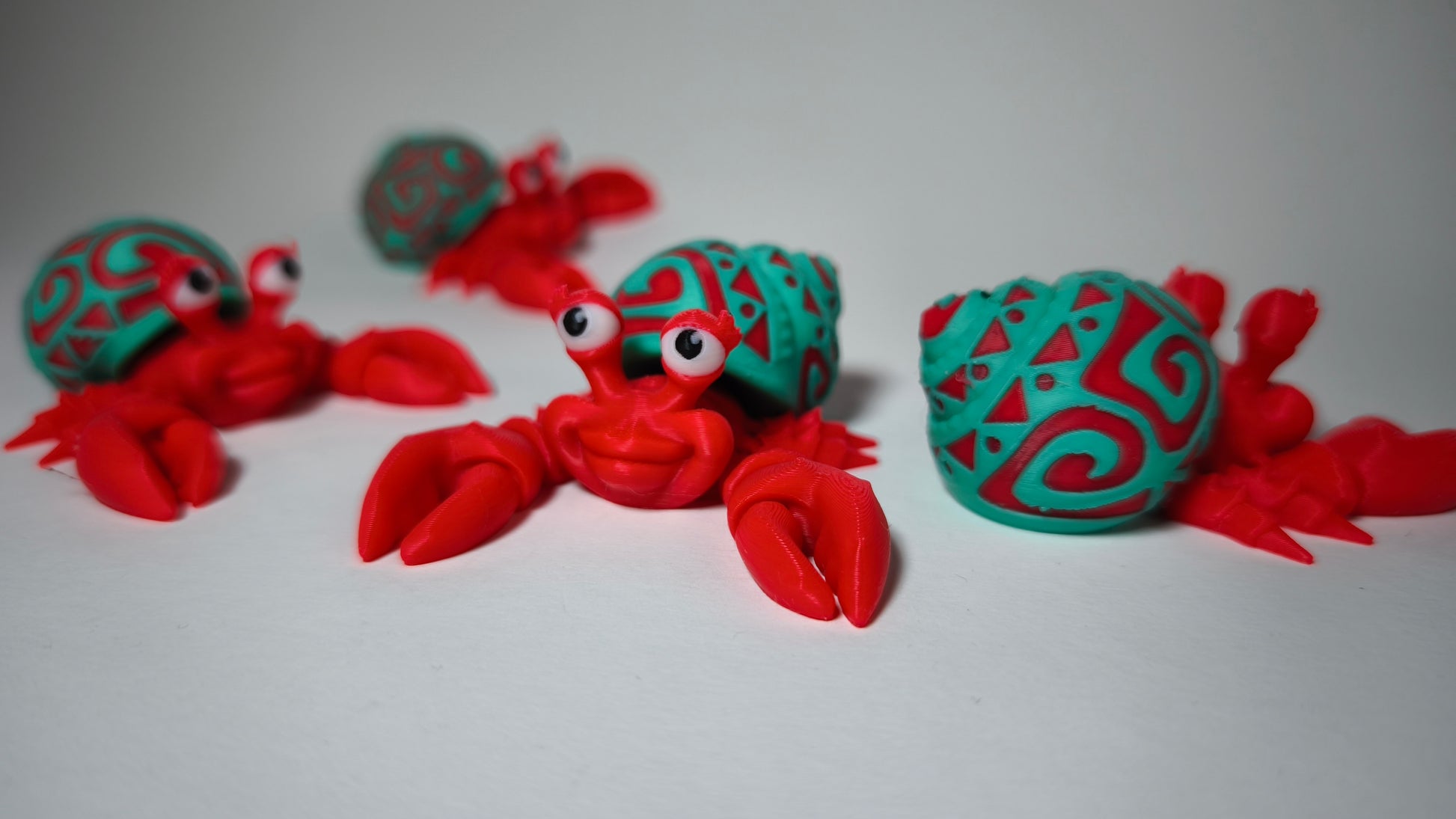 Flexi-Krabbe Kiana – PLA Figur aus der Unterwasserwelt