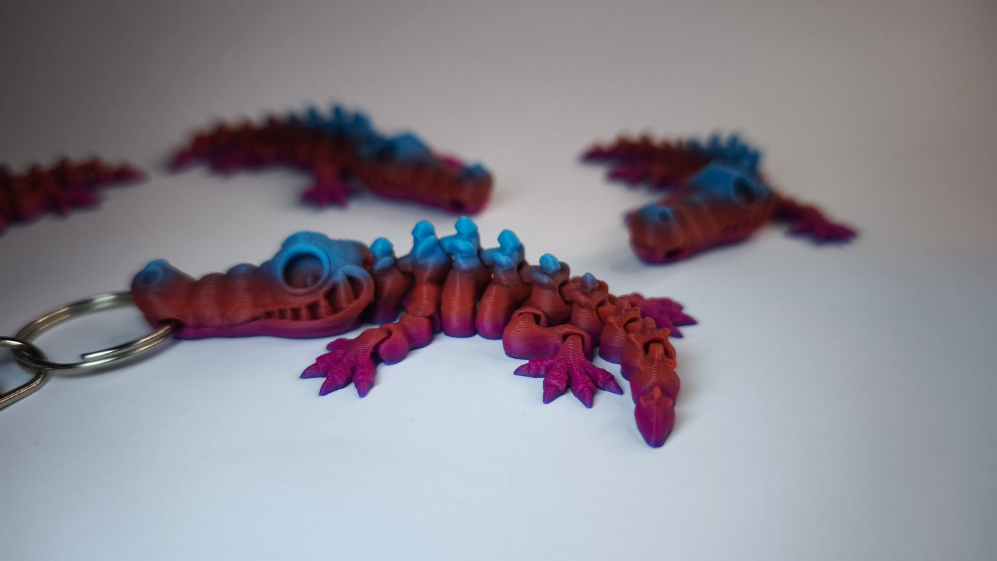 Krokodilskelett Kroko als flexible Sammlerfigur und Geschenkidee