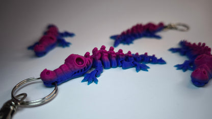 Kroko Krokodilskelett Figur aus PLA mit beweglichen Segmenten