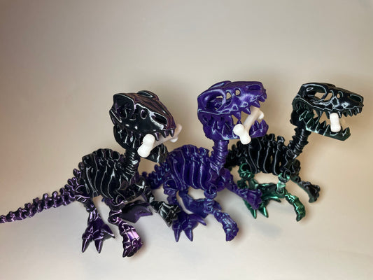 3D-gedruckter Flexi-Raptor in schimmernder Dual-Color-Optik