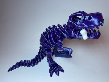 3D-gedruckter T-Rex mit beweglichem Flexi-Design und detaillierter Skelettstruktur
