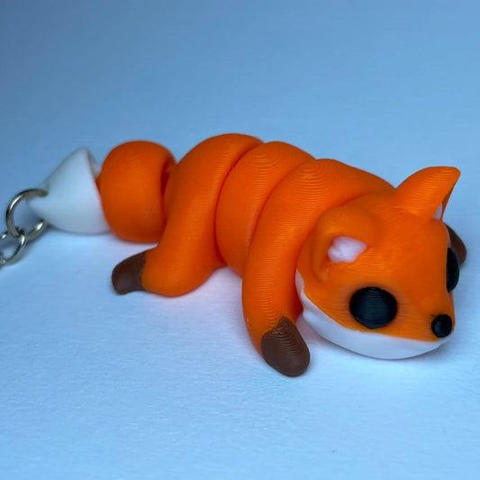Flexi-Fuchs Schlüsselanhänger aus PLA, 3D-gedruckt von 3DruckAS