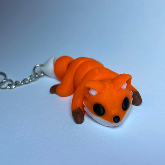 Fuxi - Flexi-Fuchs Schlüsselanhänger aus PLA, 3D-gedruckt von 3DruckAS