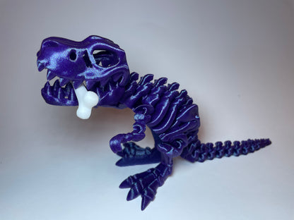 T-Rex Flexi-Skelettfigur – beweglicher 3D-gedruckter Dinosaurier aus PLA