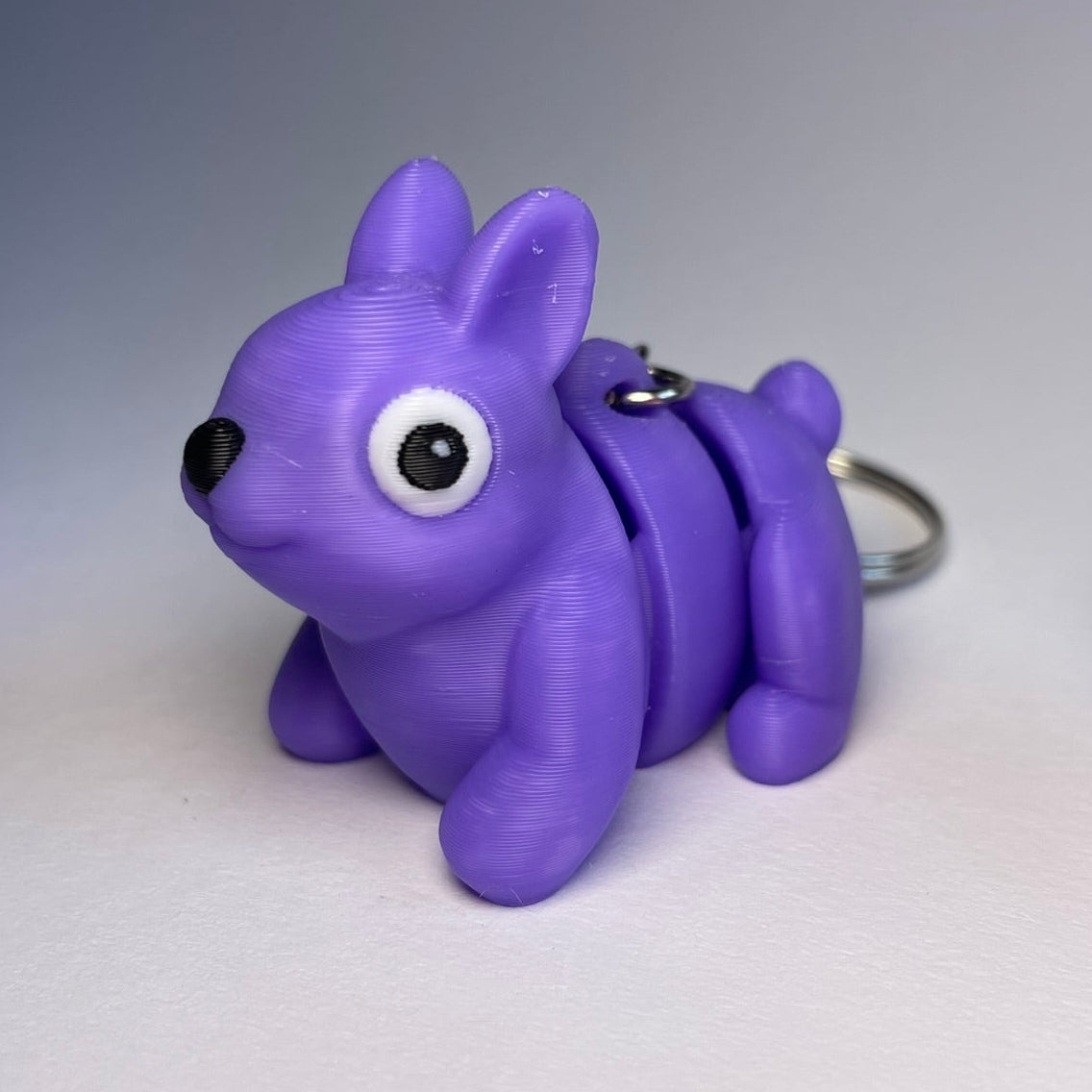 Hoppel Häschen – 3D-Tierfigur Schlüsselanhänger, verschiedene Farben