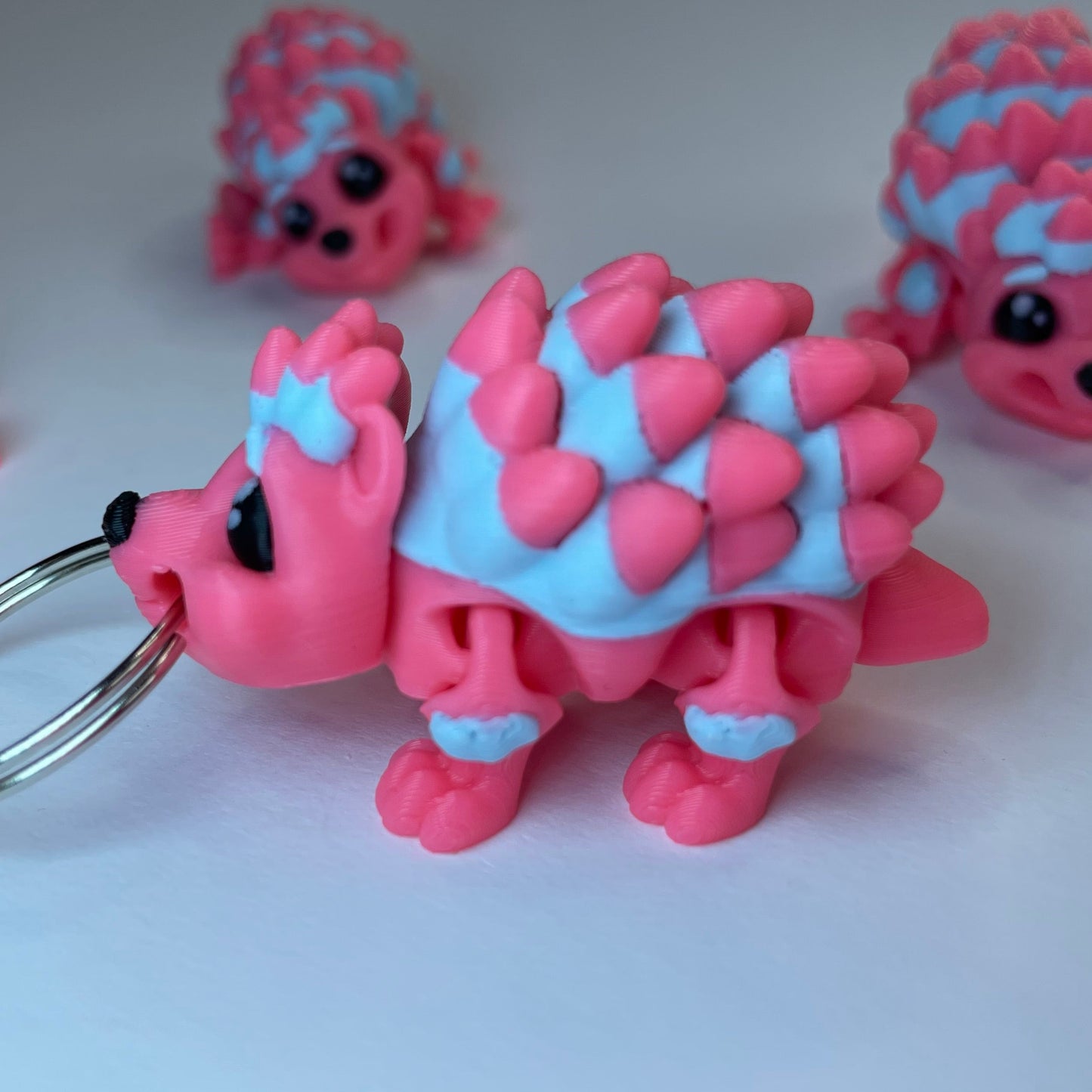 Bewegliche Igel Figur Ida – 3D-Schlüsselanhänger Tiermotiv