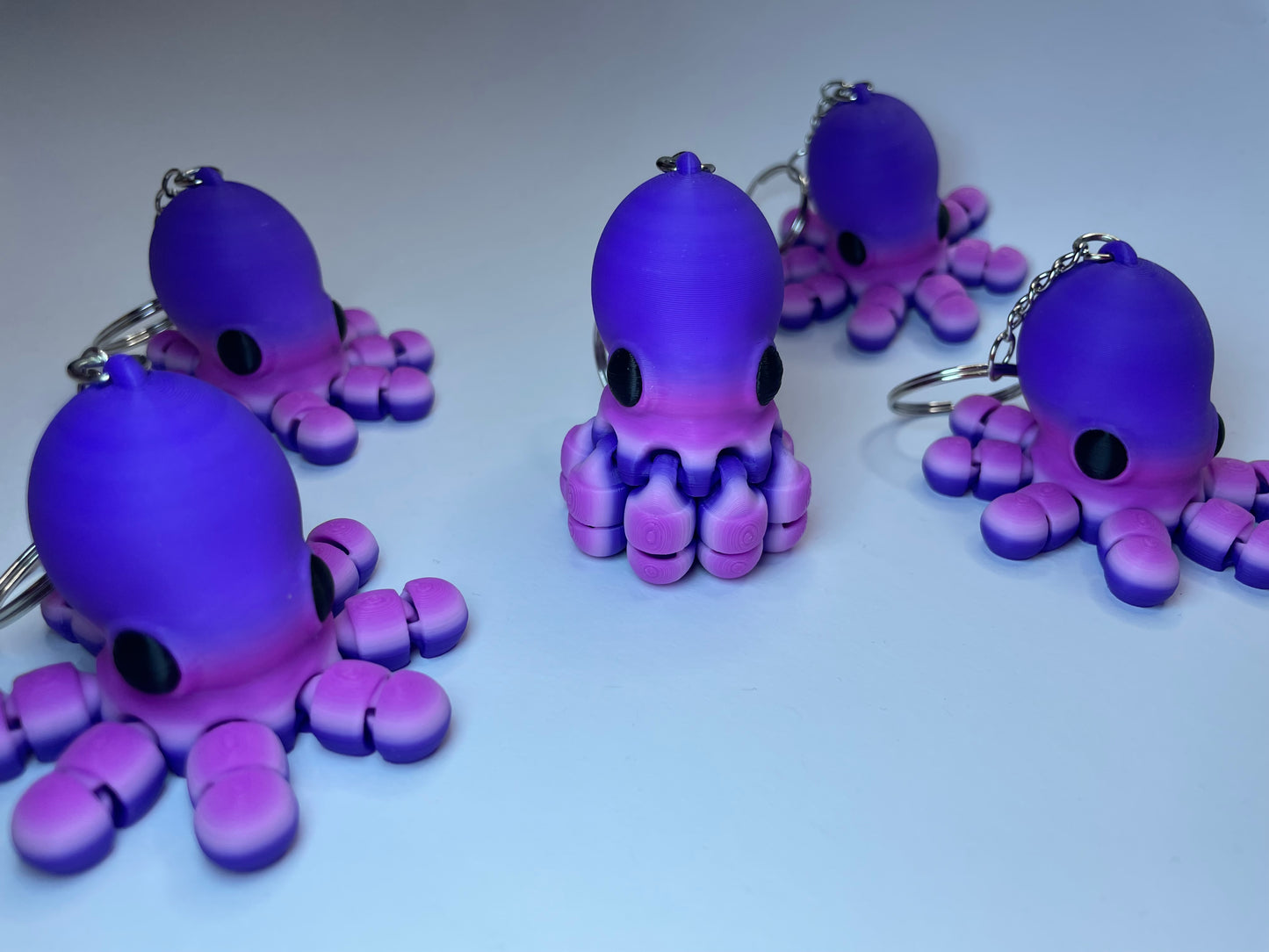 Jelly der Flexi-Oktopus – 3D-Schlüsselanhänger im Meeres-Design