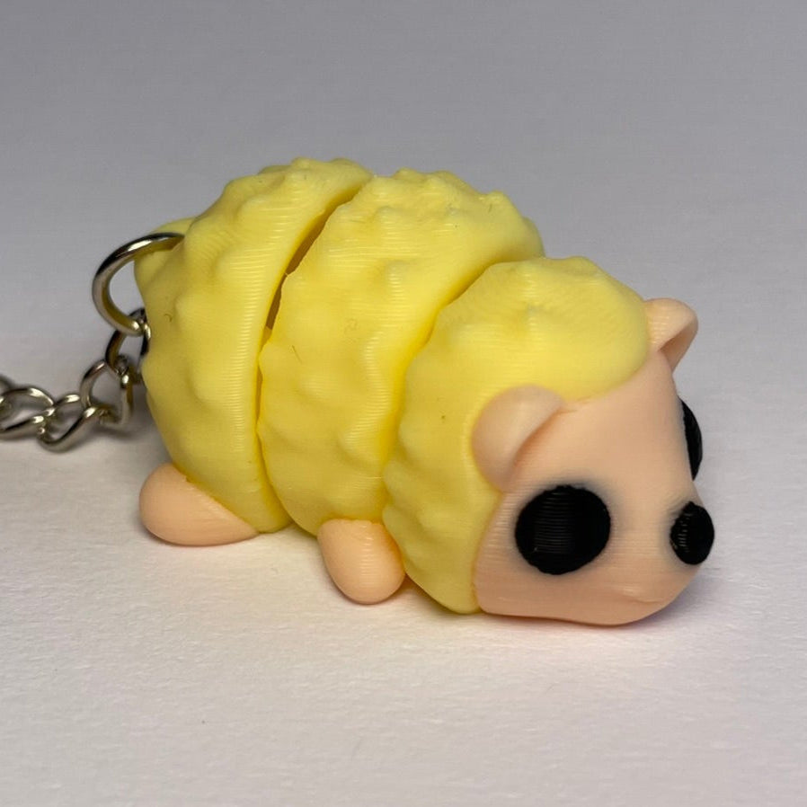 Lenny Igel – gelber 3D-Schlüsselanhänger aus PLA · 3DruckAS