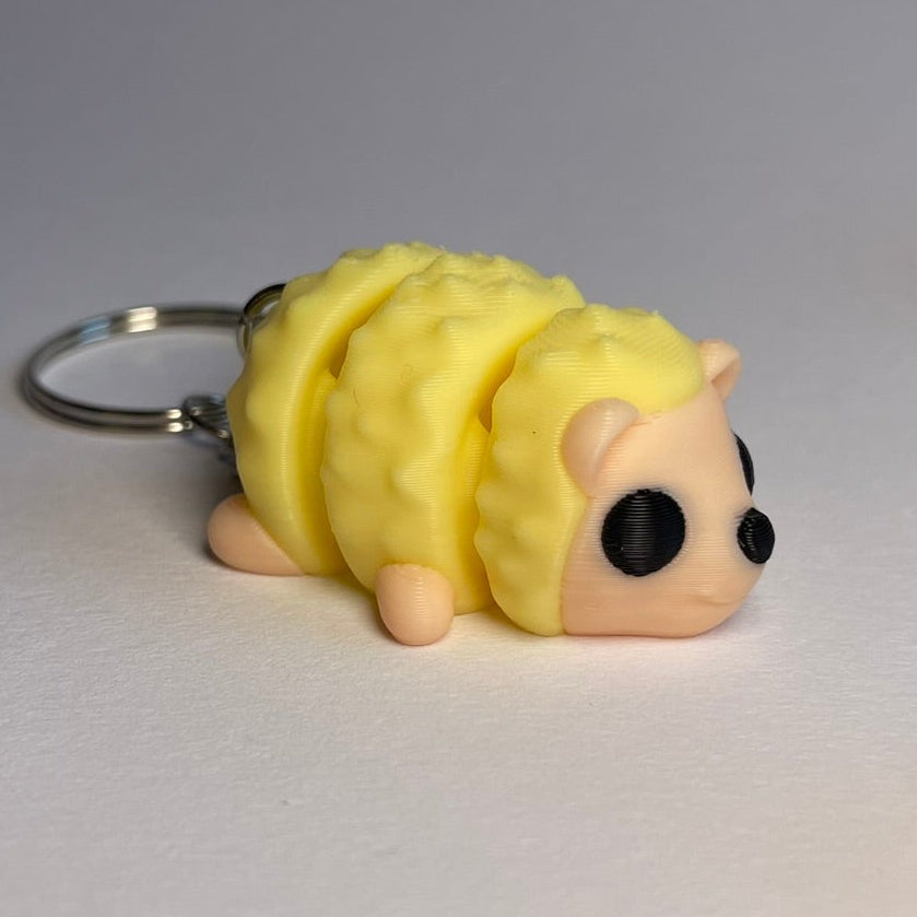 Flexi-Igel Lenny – gelbe PLA Tierfigur im 3D-Druck