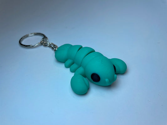 Flexi-Hummer Schlüsselanhänger Lenny Lobster aus PLA, 3D-gedruckt von 3DruckAS