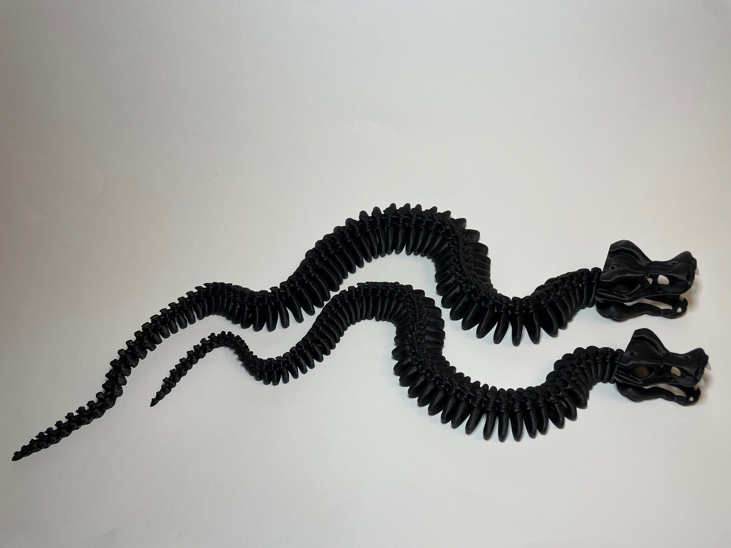 Kompakte Skelett-Schlange als bewegliche Flexi-Figur von 3DruckAS