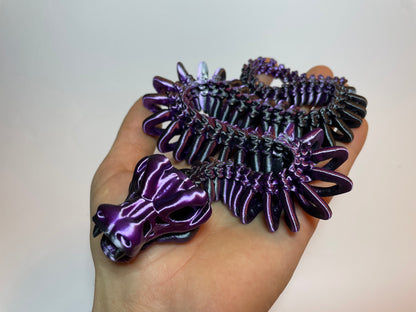 Flexi Schlangen Violett – 3D Snake Figuren zum Sammeln oder Verschenken