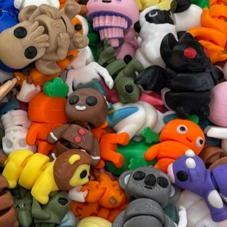 10er Überraschungspack Mini Flexi Figuren | 3DruckAS