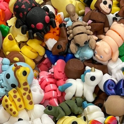5er Überraschungspack Mini Flexi Figuren | 3DruckAS