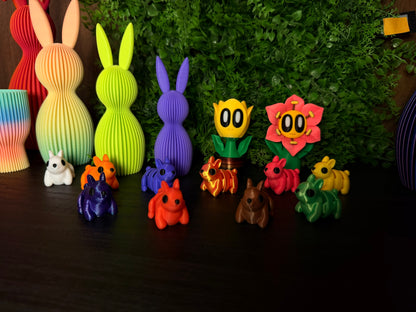 Mini Häschen 10 Stück - bunt