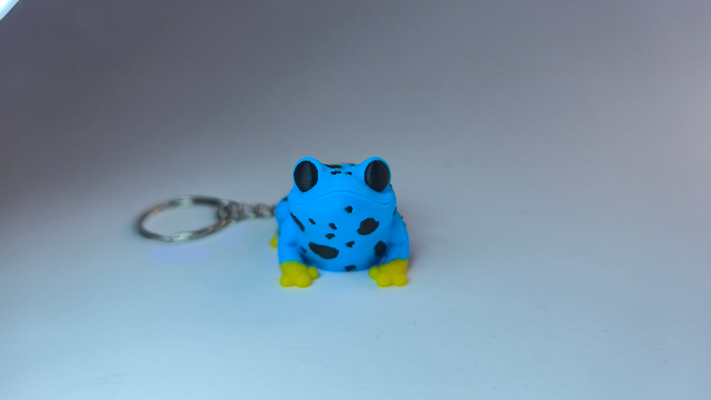 Sunfoot der Flexi-Frosch – dekorativer 3D-Druck Anhänger als Geschenkidee.