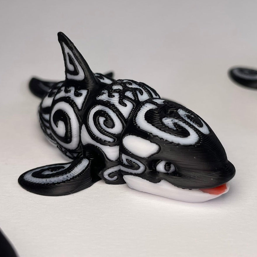Orcan der Orca – 3D-gedruckter Schlüsselanhänger für Meerfans