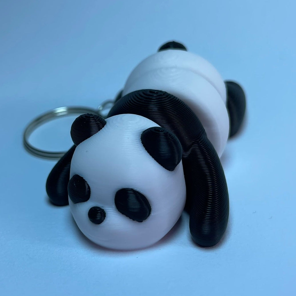 Bambu Panda Schlüsselanhänger – handveredelt im 3D-Druck, Leutkirch