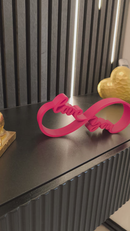 Love You 4 Ever | Schriftzug | Tischdeko | Moderne Valentinstag Deko