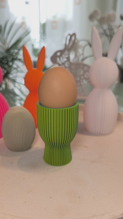 Eierbecher geriffelt  | Dekorative Eierbecher | große Farbauswahl