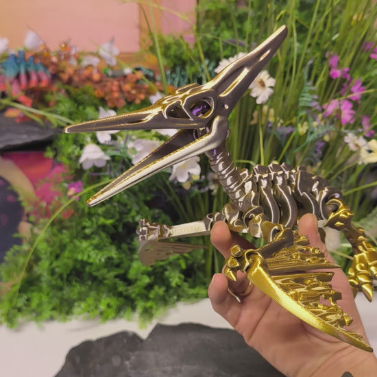 Handveredelte Pteranodon Dinofigur