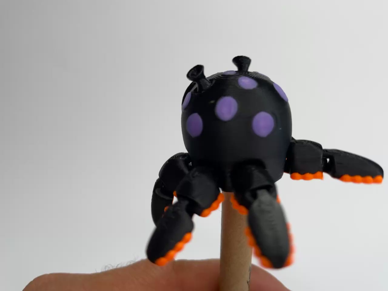 Flexi Alien Squid Spinner aus PLA, 3D-gedruckt von 3DruckAS