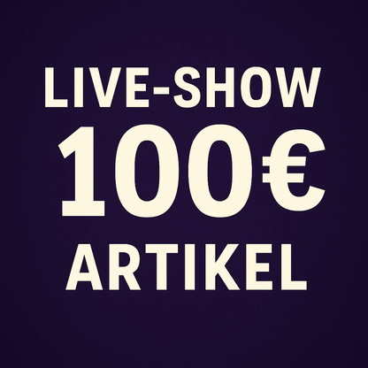 🛒 100€-Artikel – Live-Sale bei TikTok  Artikel-Nr.: 3DAS-2599-100