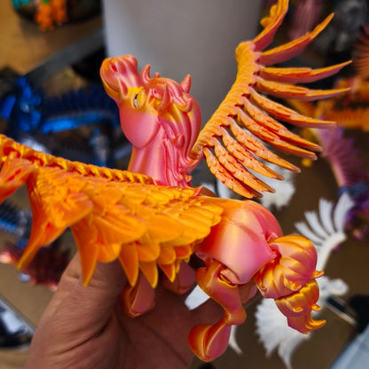 Pegasus | Fliegendes Pferd 🐎 | Schwarz, Gold/Silber, Kupfer/Messing | 3D-Druck