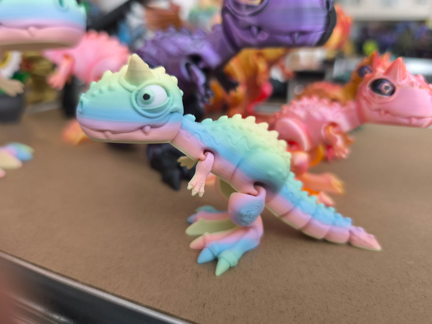 Flexi-Carnotaurus Dino Figur – Little | 3DruckAS