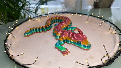 Flexi Skelett Drache – 3D-gedruckte bewegliche Drachenfigur aus PLA