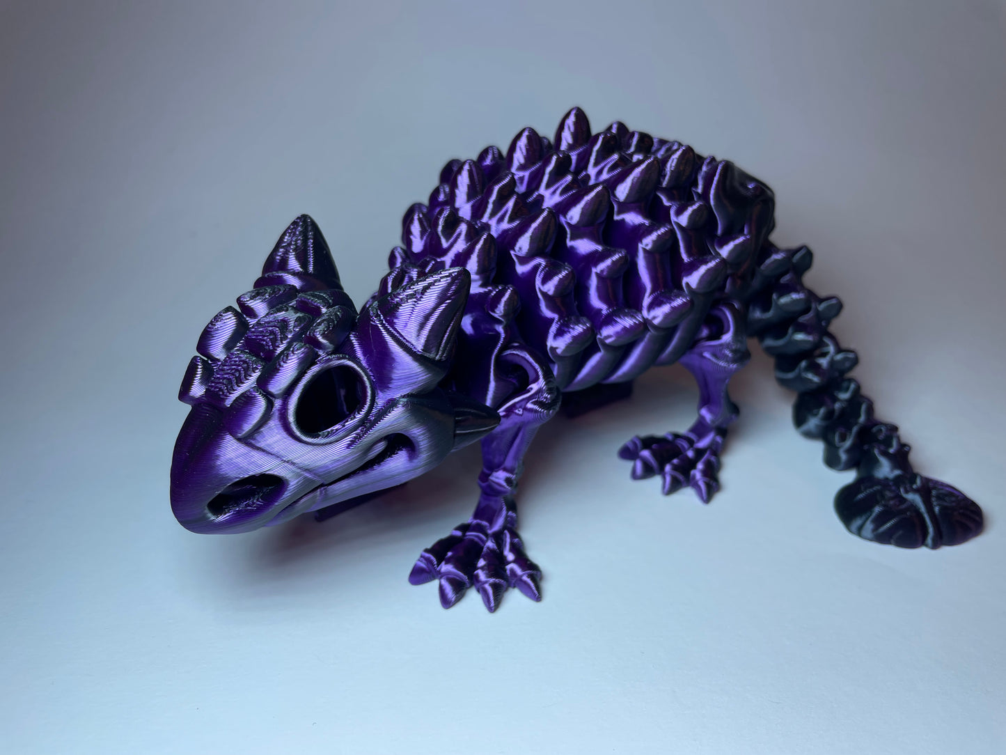 Ankylosaurus Flexi-Skelett – 3D-gedruckte Dinosaurierfigur aus PLA / Silk-Dual-Color