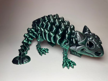 Ankylosaurus Flexi-Skelett – 3D-gedruckte Dinosaurierfigur aus PLA / Silk-Dual-Color