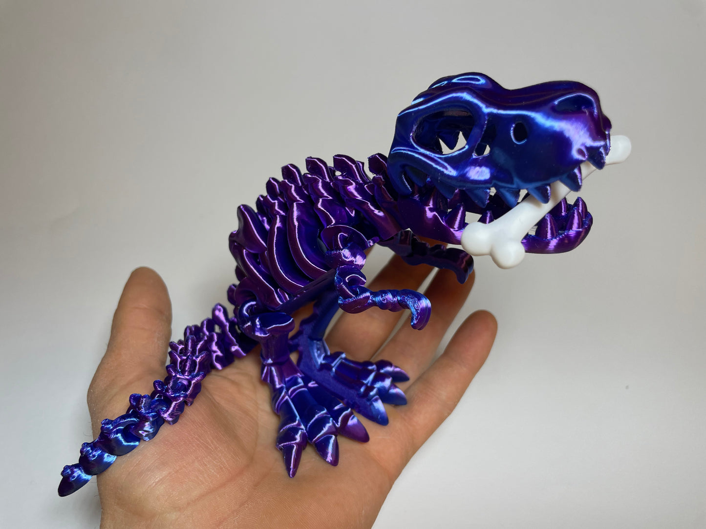 3D-Druck Dinosaurierfigur T-Rex im Silk Dual-Color Look
