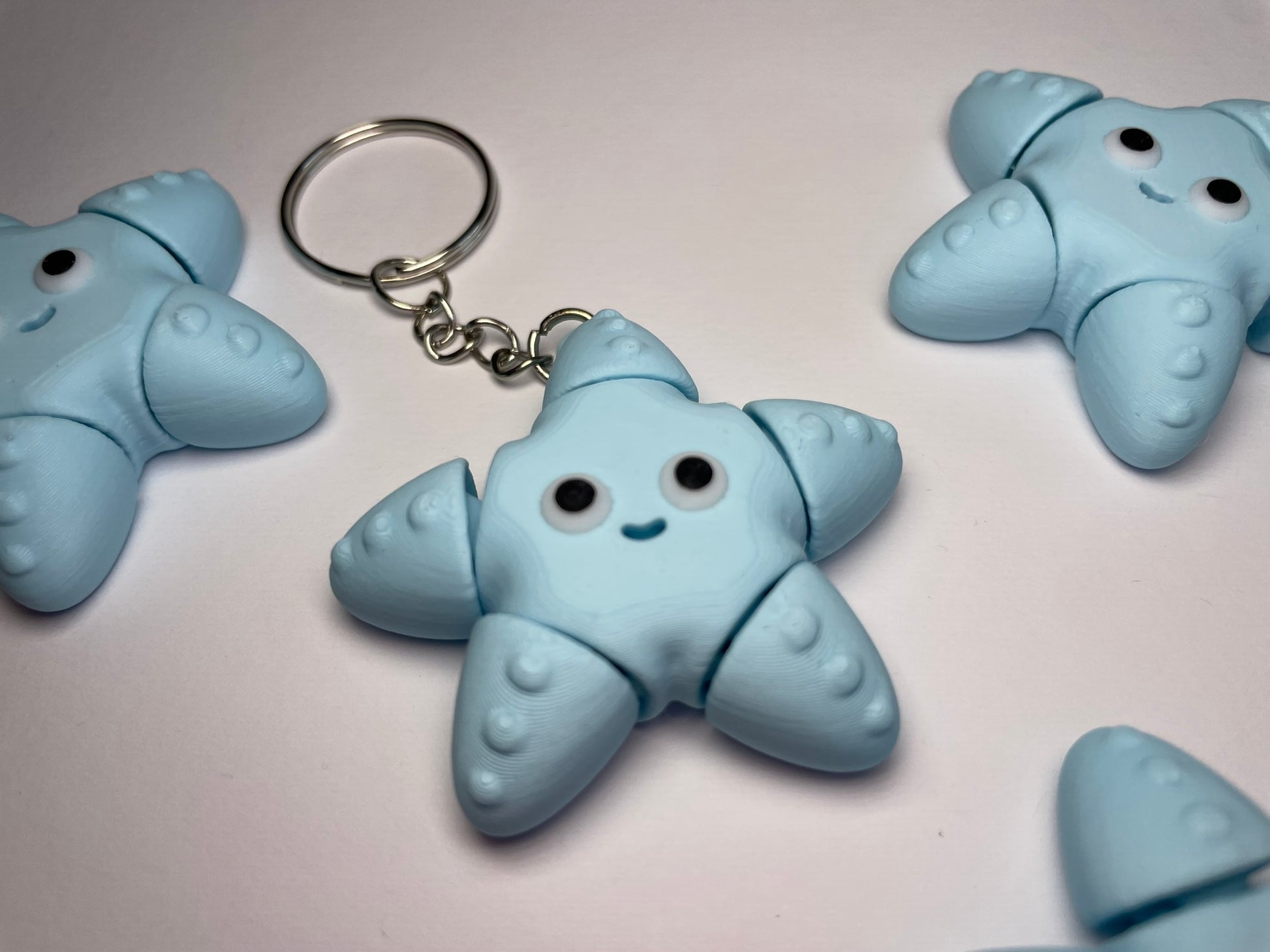 Flexi-Seestern „Sternchen“ aus PLA in Blau, dekorativ & beweglich