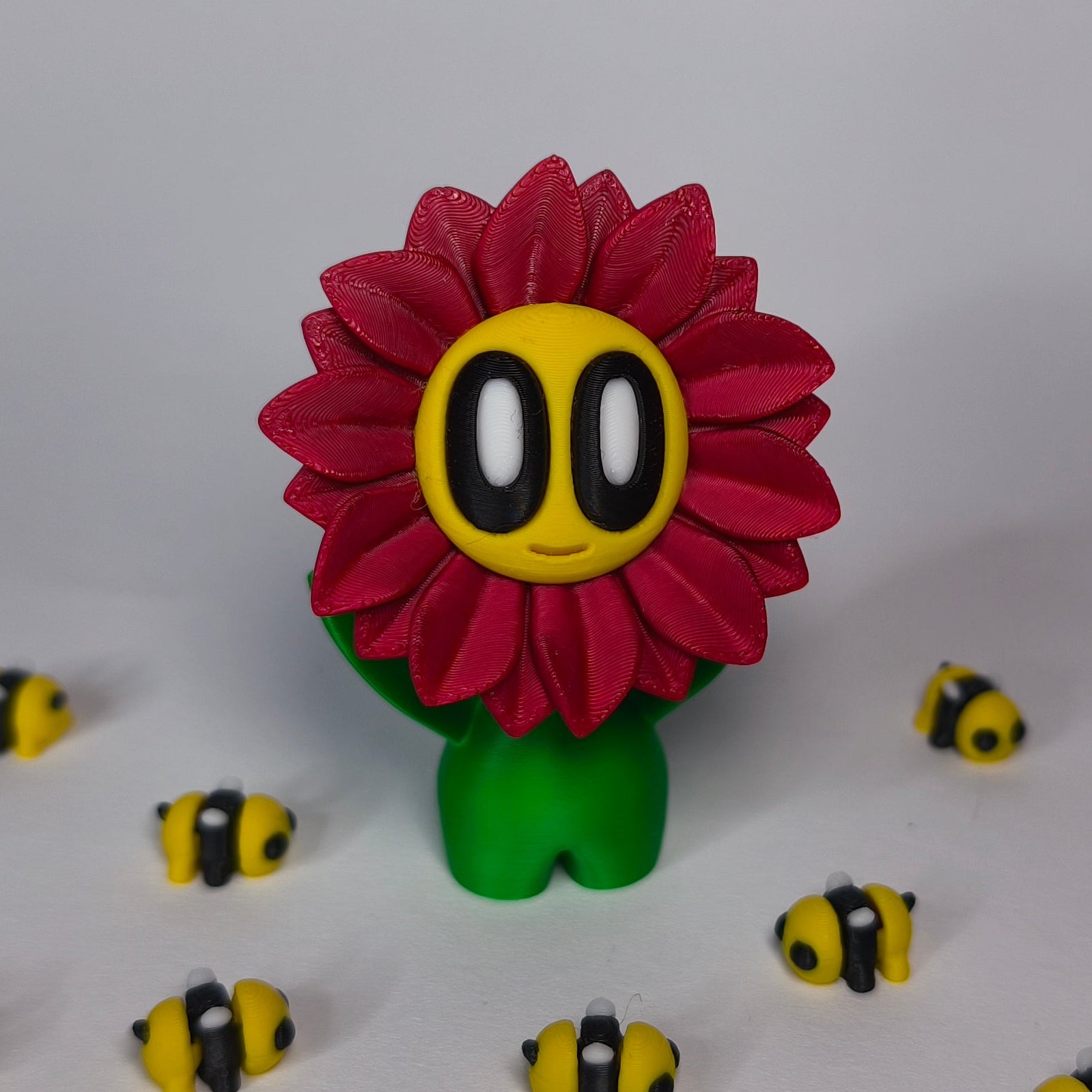 sunny-3d-druck-blume-mit-gesicht rot